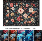 DUKINO 6x9 Area Rug, Floral Rugs - Image 9