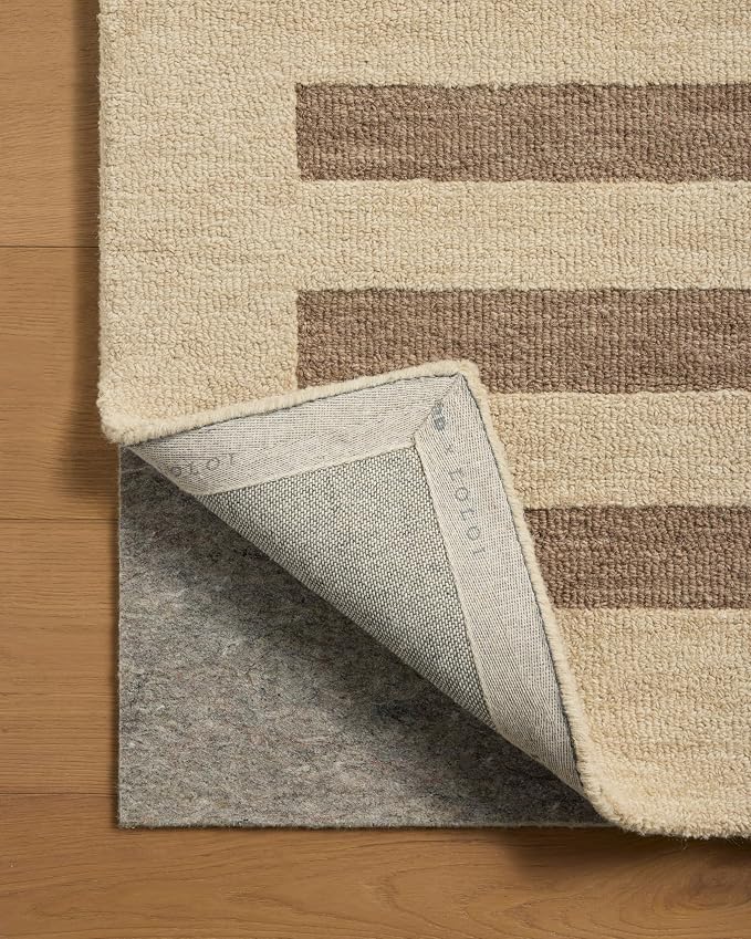 Loloi Leanne Ford Craven Collection CVN-05 Oatmeal/Bark 7'-9" x 9'-9" Area Rug - Image 7