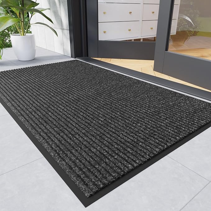 Front Door Mat, Commercial Floor Entrance, Low Profile, Durable Rubber Backing - Image 5