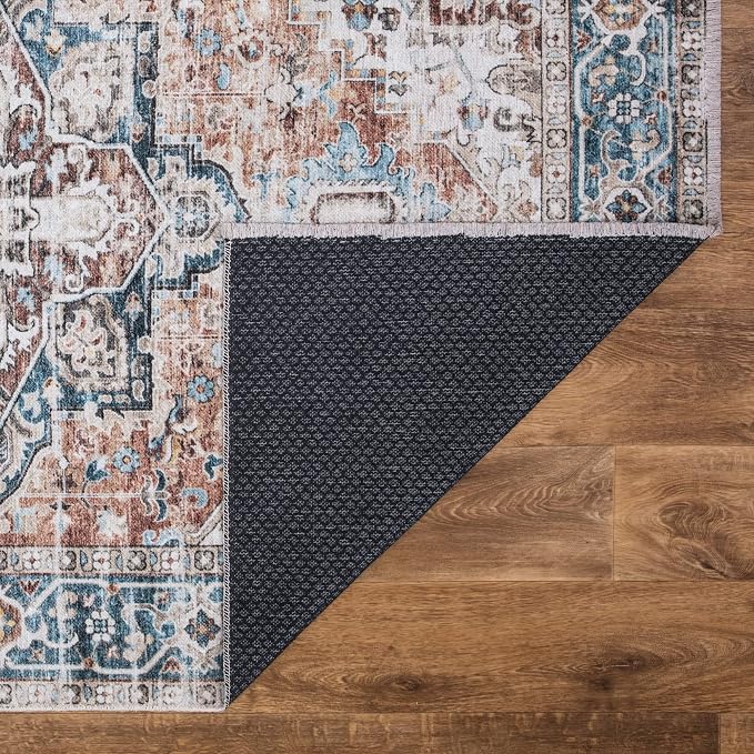 Bloom Rugs Caria Washable Non-Slip 7 ft Runner - Image 7