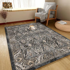 Washable Area Rug 9' x 12' Vintage Traditional Persian Mat - Image 4