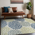 Beverly Rug Outdoor Rug 8x10 Modern Exotic Tropical Leaf Area Rugs - Image 9