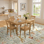 DUKINO 9x12 Rug, Washable Animal Living Room Rug - Image 4