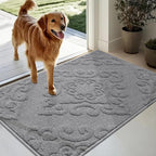 COSY HOMEER Door Mat 24”x36”, Absorbent Dirt Trapper Entryway Rugs, Non-Slip - Image 9