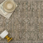 2x8 Brown Area Rug Runners for Hallways Washable Vintage Distressed Carpet Low - Image 8