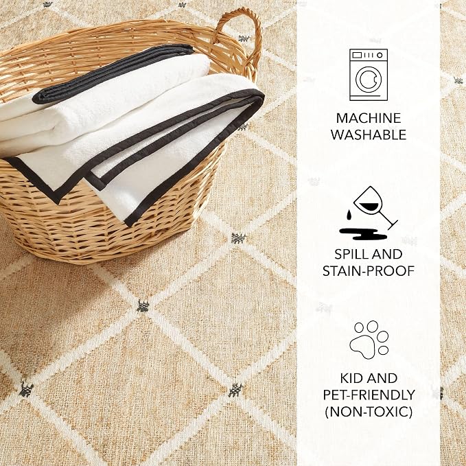 Dash and Albert Kali Machine Washable Area Rug - Image 4
