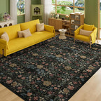 DUKINO 6x9 Rugs for Living Room, Vintage Washable Rug - Image 9