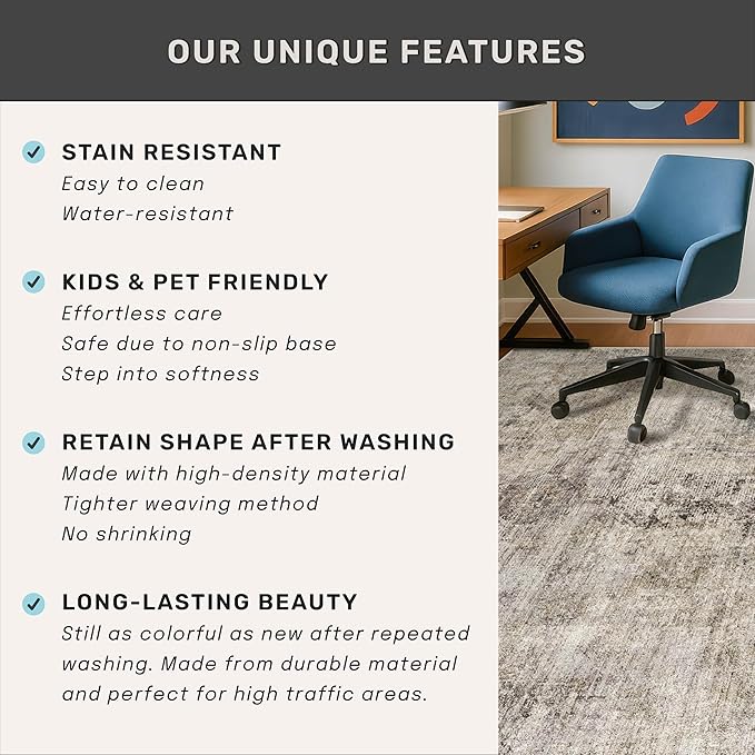 3x5 Entryway Rugs Indoor - Image 5