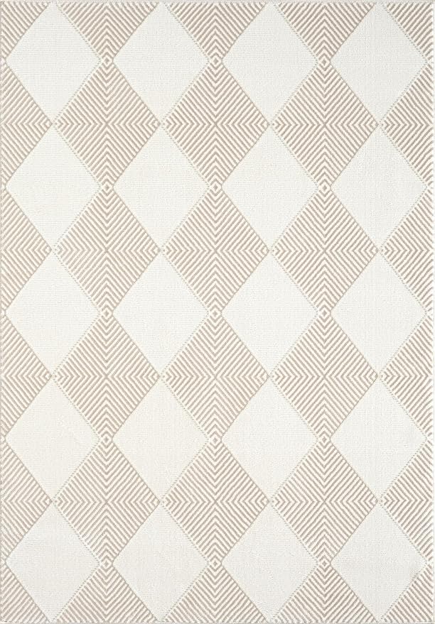 Abani Cream Area Rug for Living Room, Bedroom - Image 3