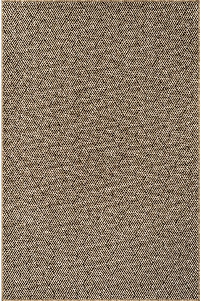 Easy Jute Rugs 8x10 Herringbone Natural Color Living Room Indoor Outdoor Area - Image 2