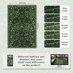 Floral 2x3 Entryway Rug, Washable Front Door Mat Indoor Non Slip Low Pile Small - Image 2