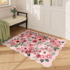 DUKINO 2x3 Entryway Rug, Floral Washable Indoor Door Mat - Image 8