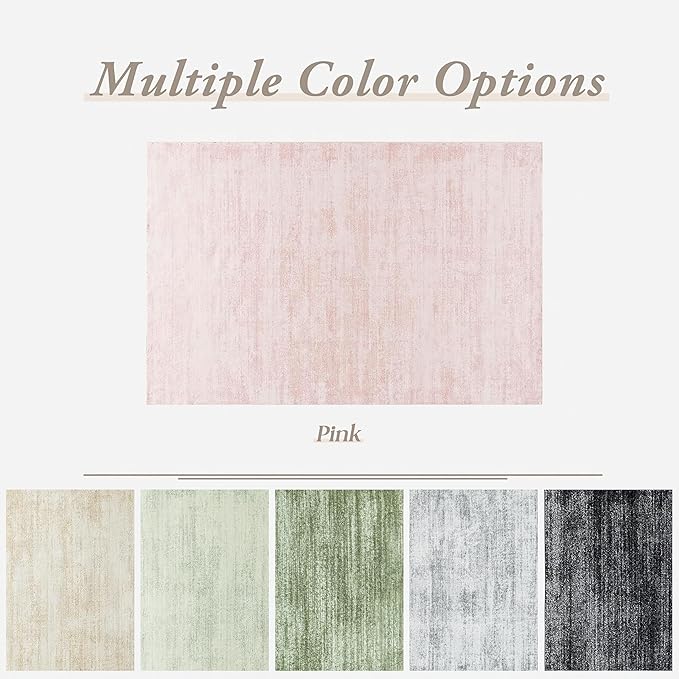 Small Rugs for Bedroom, Boho Abstract Modern Washable Non Slip Cute Area Rug - Image 5