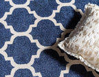 Rugs.com Lattice Collection Rug – 7' x 10' Dark Blue Medium Rug Perfect - Image 8