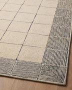 Loloi Chris Loves Julia Francis Collection FRA-02 Cream/Black 2'-6" x 7'-6" - Image 9