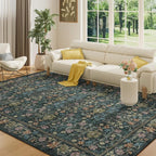 DUKINO 6x9 Rugs for Living Room, Vintage Washable Rug by DUKINO