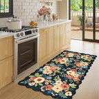 DUKINO 2x4 Washable Runner Rugs, Non Slip Floral Print Entryway Rug - Image 2