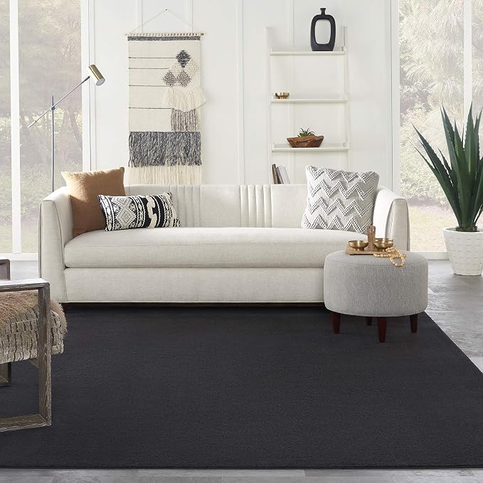 Nourison Home Nourison Essentials Black 9' x 12' Area Rug - Image 3