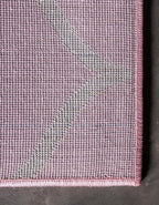 Rugs.com Lattice Frieze Collection Rug – 8' Square Light Pink Medium Rug Perfect - Image 9
