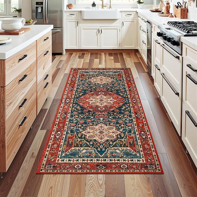 YJ.GWL 2x6 Rug Runners for Hallways, Non Slip Kitchen Washable Long Runner Rugs - Image 2