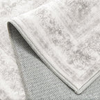 Runner Rug 2x12 Washable Light Gray Hallway Runner Vintage Boho Medallion Non - Image 8