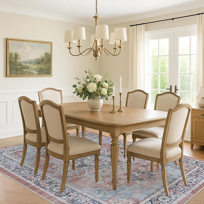 Fame Rugs Turkish Rug. Washable Vintage Oriental Antique Inspired Traditional - Image 9