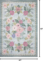 Loloi Rifle Paper Co. Rosa Collection RSA-02 Sky 2'-3" x 3'-9" Accent Rug - Image 2