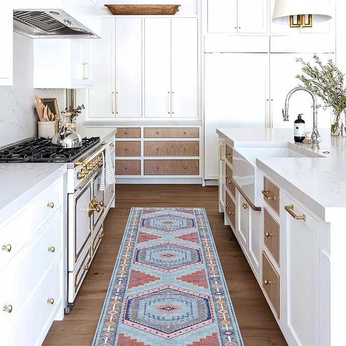 Fame Living Washable Area Rug. Modern Farmhouse. Vintage. Turkish. Bohemian. - Image 2
