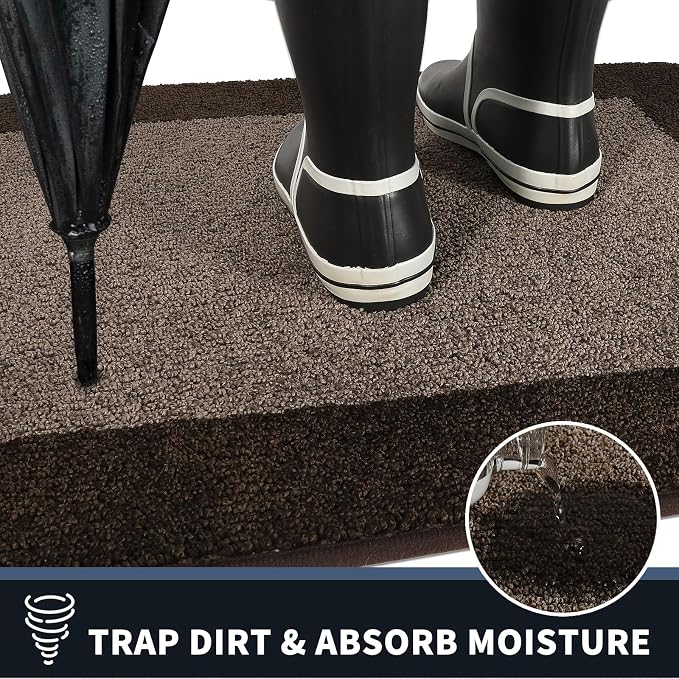 PURRUGS Dirt Trapping Door Mat 24" x 36", Non-Slip/Skid Machine Washable - Image 3