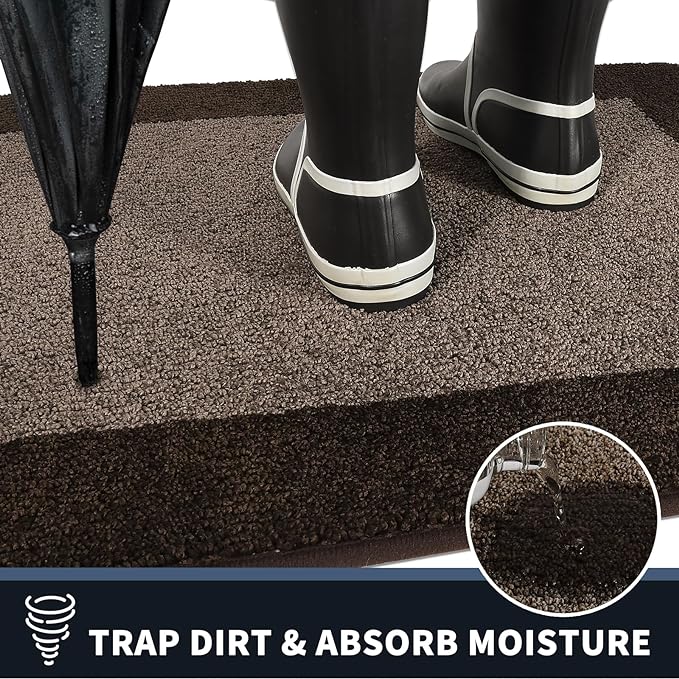 PURRUGS Dirt Trapping Door Mat 32" x 84", Non-Slip/Skid Machine Washable - Image 3