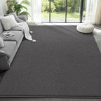 Large Modern Area Rugs for Living Room Bedroom, 6x9 Feet Dark Grey Ultra Soft - Image 2