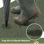 BEQHAUSE Dirt Trapper Door Mat 24" x 36", Non-Slip Washable Doormats Entrance - Image 3