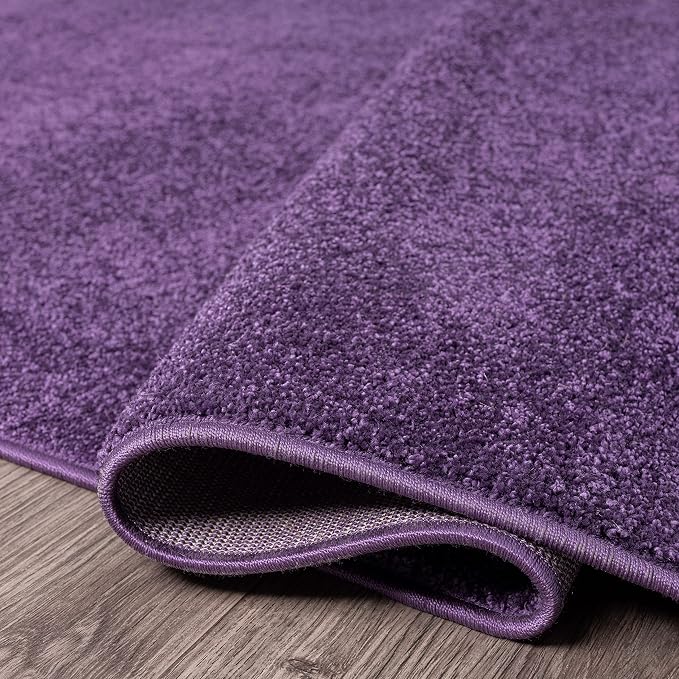 JONATHAN Y Haze Solid Low-Pile Purple Indoor Area Rug 3x5, Minimalist, - Image 4