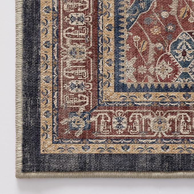 LUMI Indoor Door Mat 17x30, Washable Low Pile Entry Rug - Image 8
