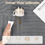 Pauwer 5x7 Washable Area Rugs for Living Room Modern Grey Solid Color Soft - Image 5