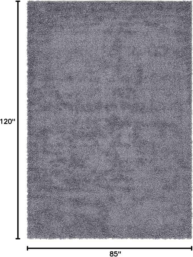 Unique Loom Davos Shag Collection Area Rug - Image 2