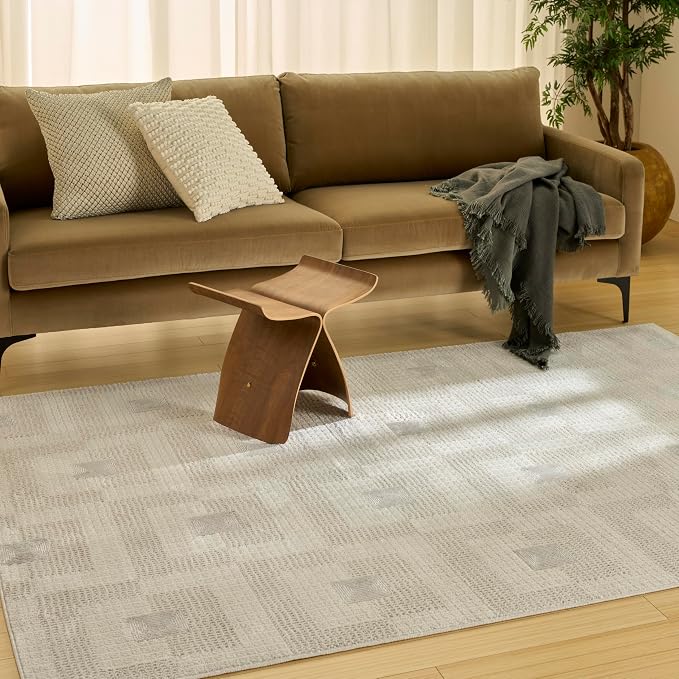 Nourison Home Nordic Ivory Beige 4' x 6' Area Rug - Image 4