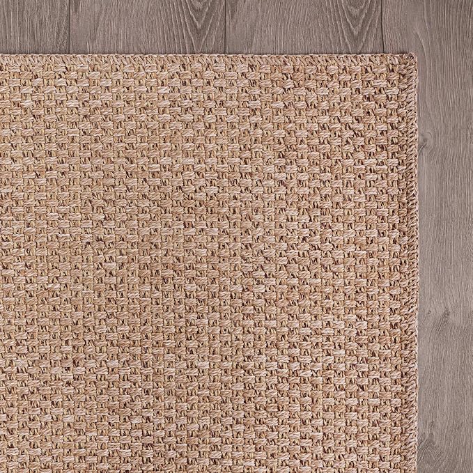 CAMILSON Easy Jute Rug 4x6, Indoor Outdoor Natural Color Farmhouse Area Rugs - Image 7