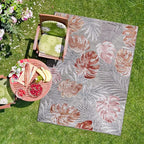 CAMILSON Indoor Outdoor Rug, Mult 10’x14’ Leaf Tropical Botanical Area Rugs - Image 4