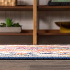 JONATHAN Y Boho Vintage Blue/Multi 8' Round Area Rug, Bohemian Flair Medallion - Image 6