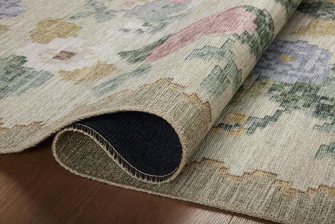 Loloi Rifle Paper Co. Rosa Collection RSA-02 Cream/Multi 7'-6" x 9'-6" Area Rug - Image 6