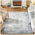 Istana 4x6 Rug - Navy Area Rugs 4x6 - Kid & Pet Friendly Machine Washable Rugs by Istana