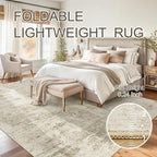 10x14 Area Rugs for Living Room, Non Slip Machine Washable Vintage Carpets - Image 7