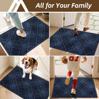 COSY HOMEER Plaid Door Mat 20" x 32", Dirt Trapper Entryway Rugs, Non-Slip - Image 9