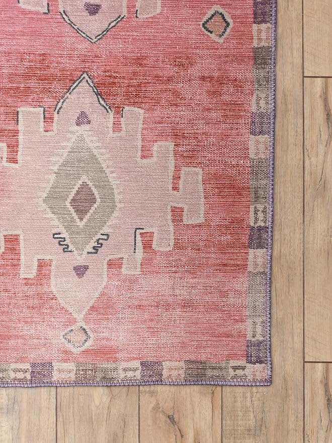 Fame Rugs Turkish Rug. Washable Vintage Oriental Antique Inspired Traditional - Image 7