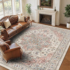 8x10 Area Rugs for Living Room Ultra-Soft Washable Rug Vintage Distressed Boho by NakedCloud