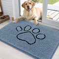 OLANLY Dog Door Mat for Muddy Paws 36x24, Paw Print Design, Absorbs Moisture by OLANLY