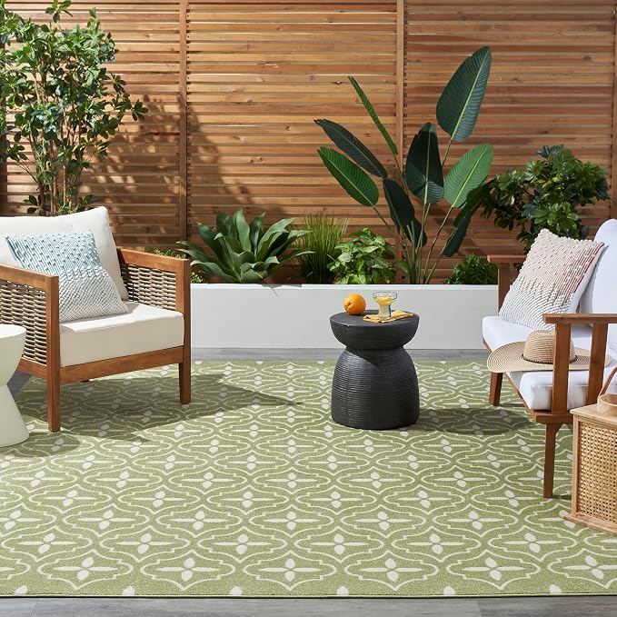 Nourison Home Nourison Essentials Green Ivory 8' x 10' Area Rug - Image 4