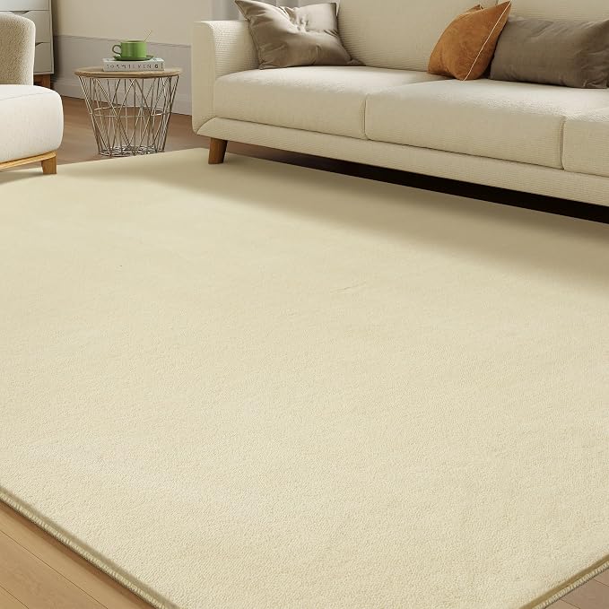 Solid Washable Area Rug by CASTLYE