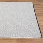 LUXE WEAVERS Modern Farmhouse Beige 5x7 Washable Area Rug, Anti-Slip Diamond - Image 8
